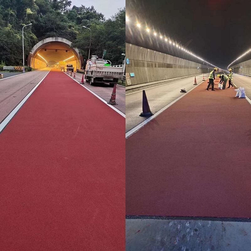 L'attenzione nella costruzione della strada colorata
